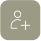Icon of a person with a plus sign for adding a new contact. Icon of a person with a plus sign for adding a new contact.